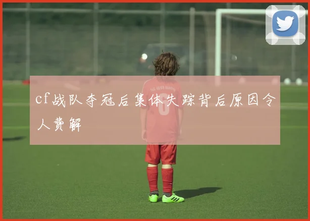 cf战队夺冠后集体失踪背后原因令人费解